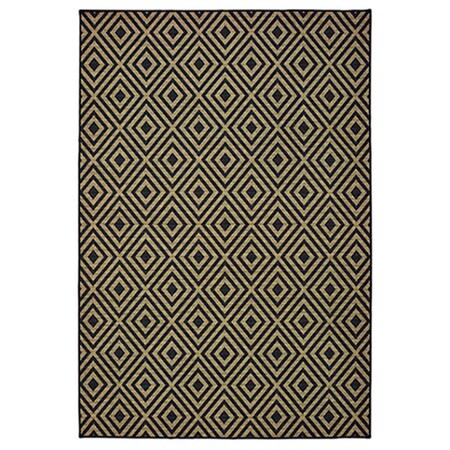 Oriental Weavers 2 ft. 5 in. x 4 ft. 5 in. Marina Rectangle Rug Black M2335K073135ST